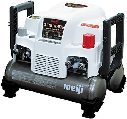 ■塗師■明治機械製作所 100V電動コンプレッサー SIRE WHITE 新品 塗師倶楽部