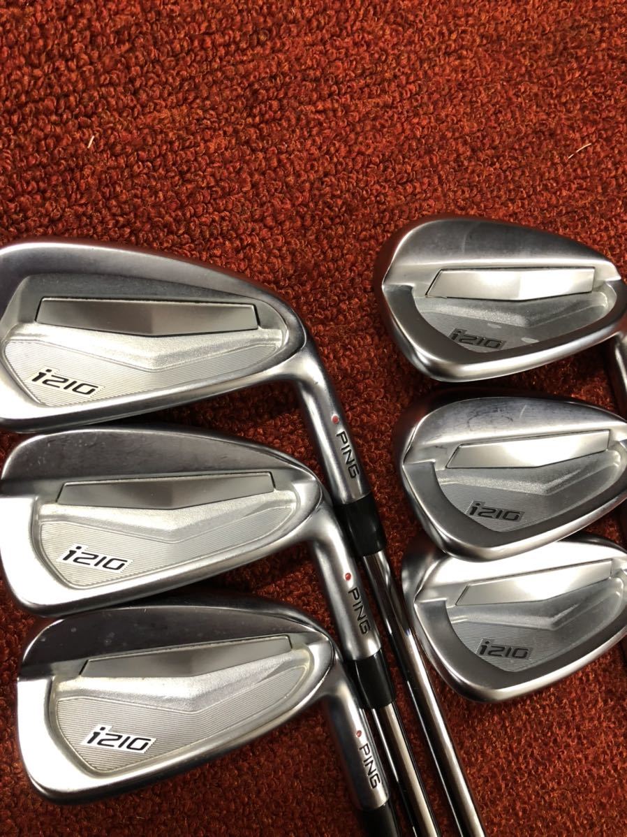 PING i210 アイアン 6〜W,U 6本セット MODUS 120 Xフレックス レッド ピン