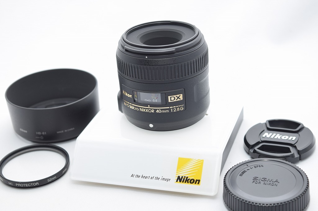 日本 Nikon AF-S DX MICRO40F2.8G プロテクターフィルター付き