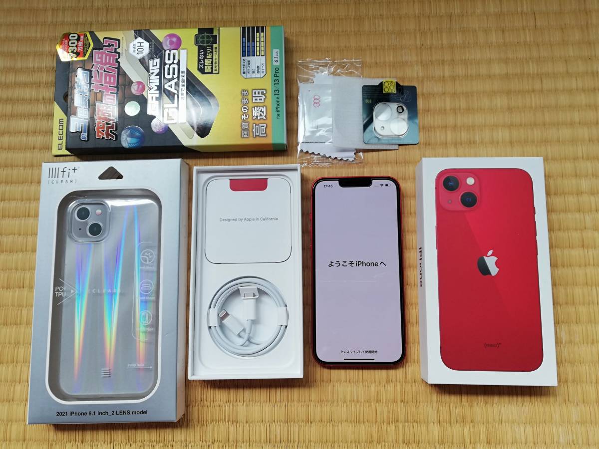 Apple iPhone13 本体 128GB SIMフリー】 PRODUCT RED レッド 残債無し