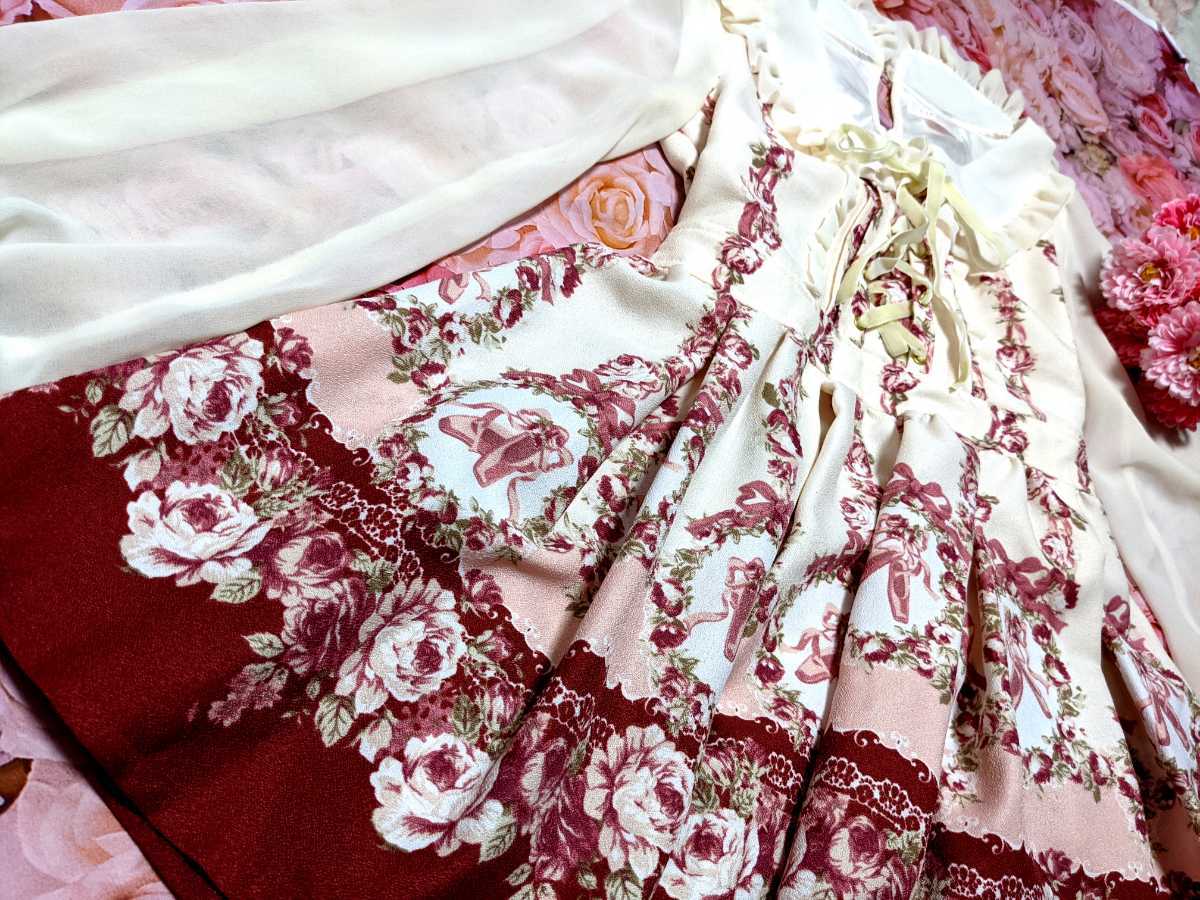  Liz Lisa * light * pink bare- shoes pattern * super-rare *chuni One-piece & skirt *2 point set 