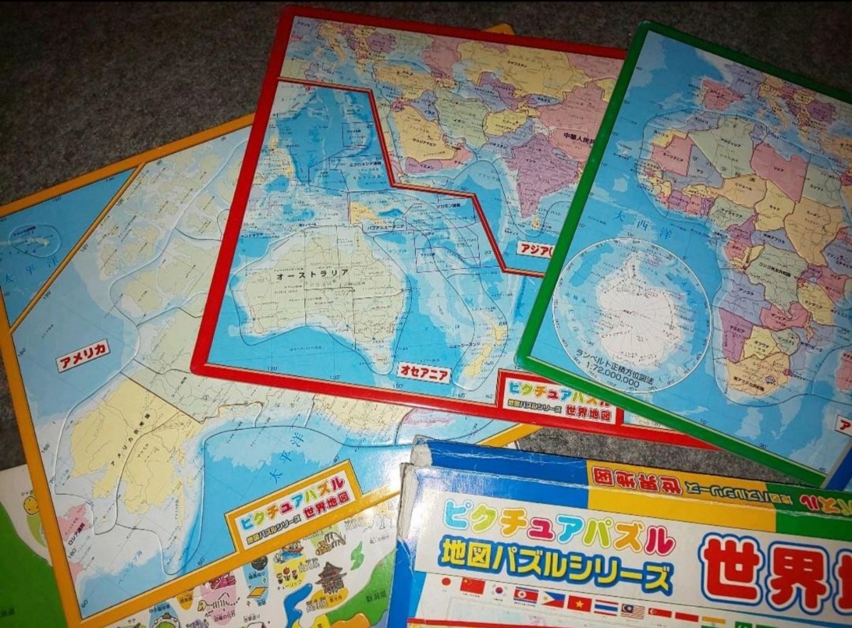 世界地図パズル  日本地図パズル