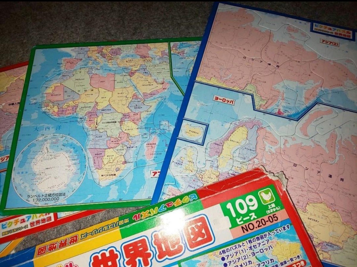世界地図パズル  日本地図パズル