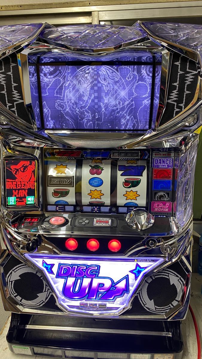 ディスクアップ パチスロ実機 スロット実機 DISC UP パープルパネル 紫