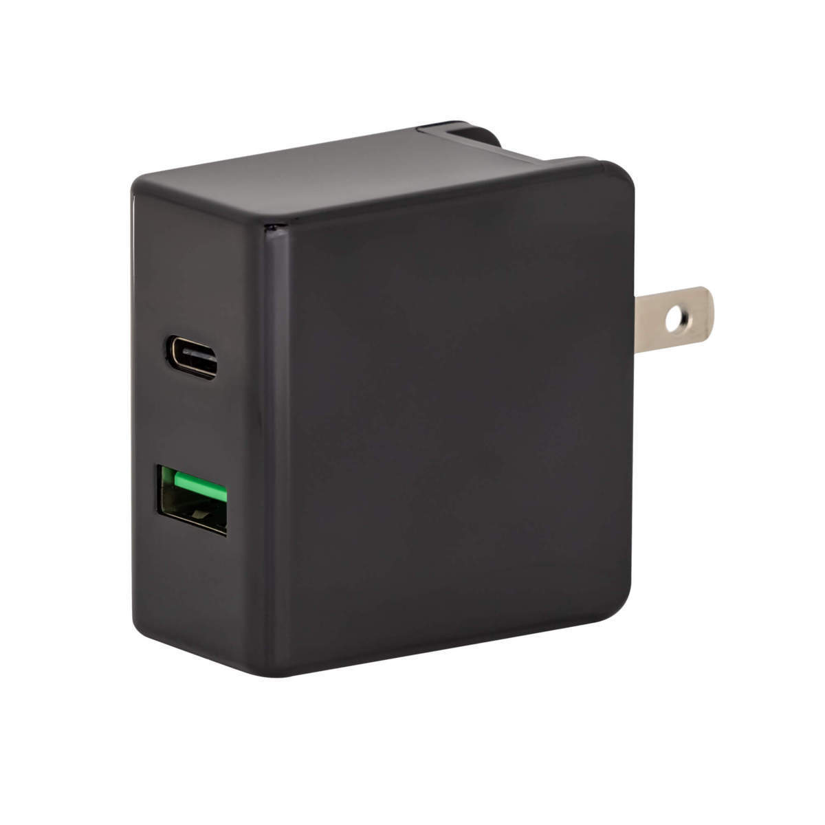 送料無料 AC-USBアダプタ 2ポート PD対応 18W出力対応 USB Power Delivery対応 グリーンハウス ブラック GH-ACU2PA-BK/7794ｘ１個_画像1