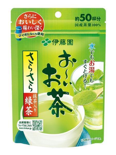 送料無料 伊藤園 粉末インスタント 緑茶 お～いお茶 さらさら抹茶入り緑茶 40g 約50杯分 5292ｘ１袋_画像5