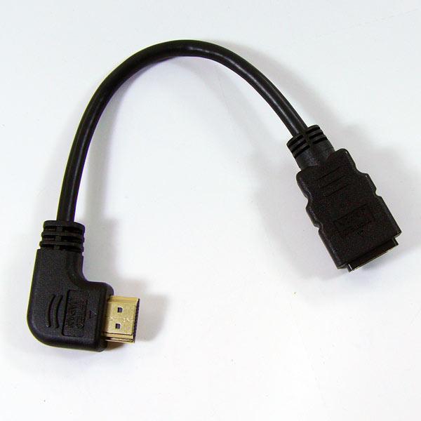 送料無料メール便 HDMI延長ケーブル 右向きL型・オス-A・メス HDMI-CA20RL 変換名人4571284886933_画像3