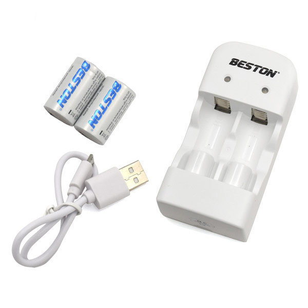  free shipping mail service CR2 2 piece attaching USB charger (CR2 CR123A combined use charger )3198x3 pcs. set /.