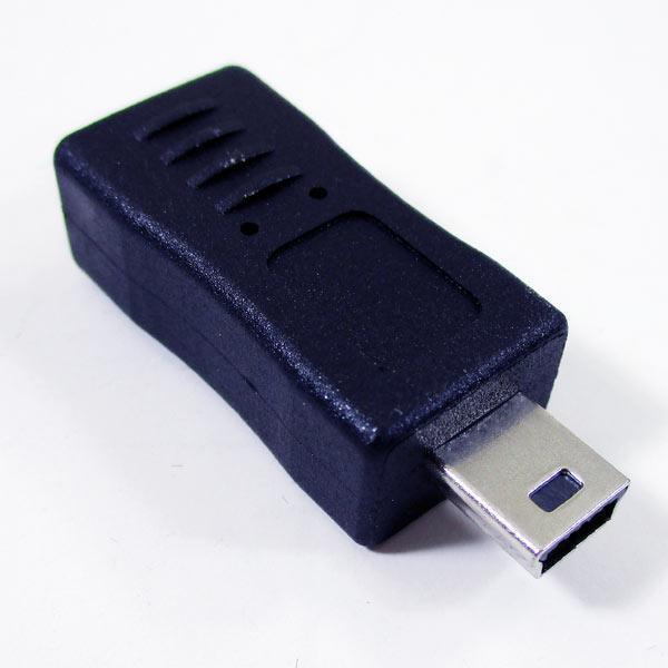 送料無料メール便 変換アダプタ microUSB(メス) → miniUSB(オス) USBMCB-M5A 変換名人/4571284888951_画像4