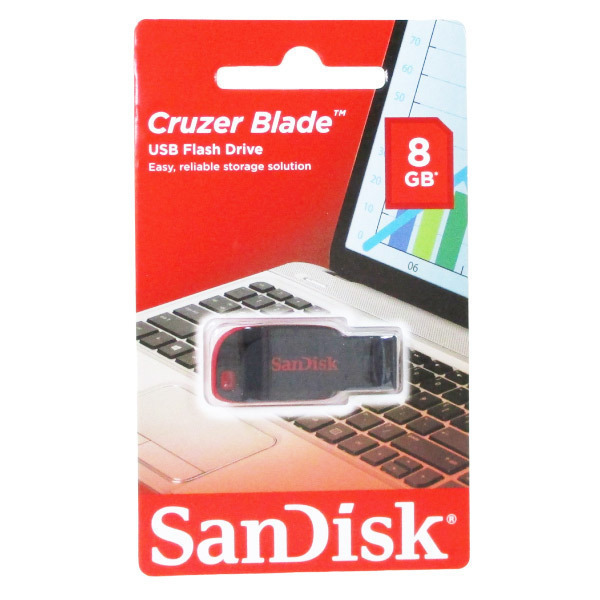 送料無料 サンディスク USBメモリ 8GB Cruzer Blade USBメモリー フラッシュメモリ SDCZ50-008G-B35 sdcz508g19_画像3