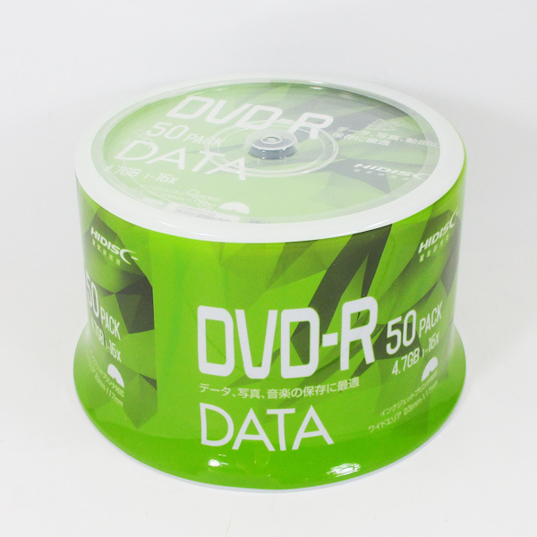 送料無料 DVD-R 50データ用 4.7GB 16倍HIDISC VVDDR47JP50/0705 ｘ６個セット/卸　代金引換便不可 DVD-R