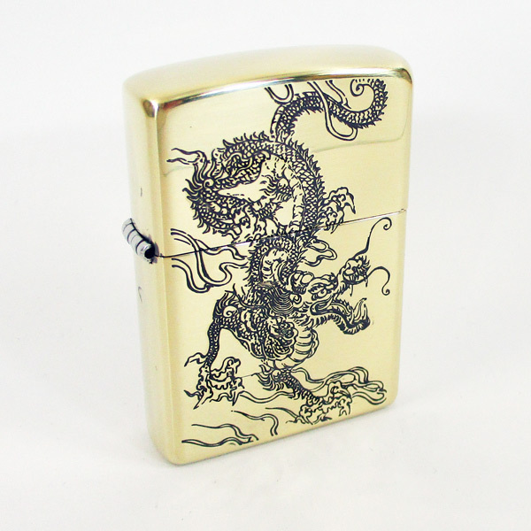  including in a package possibility Zippo - peace pattern dragon type B Gold 2BS-WDR2