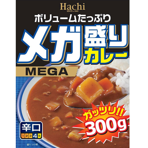 同梱可能 レトルトカレー　メガ盛り　辛口３００ｇｘ２０食セット　ハチ食品_画像1