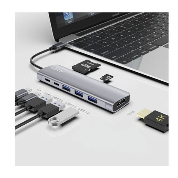 同梱可能 多機能USBハブ Type-C 変換アダプター 8in1 Switch検証済 Lazos L-CH8/6165ｘ１本_画像5