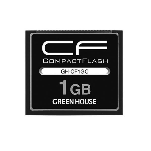 同梱可能 コンパクトフラッシュ CFカード 133倍速 1GB ハードケース付き グリーンハウス GH-CF1GC/0252_画像1