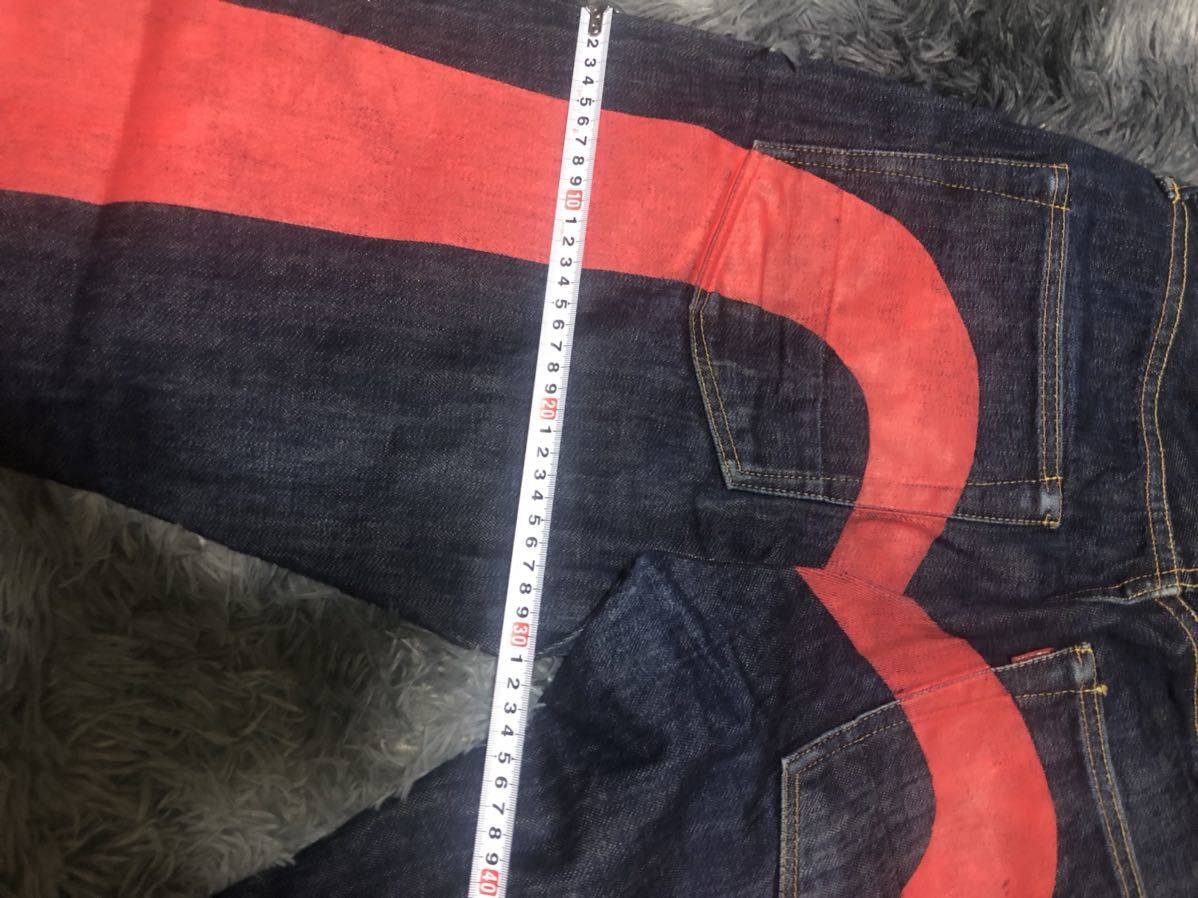 EVISU デニム ジーンズ SIZE 32 RED_画像5