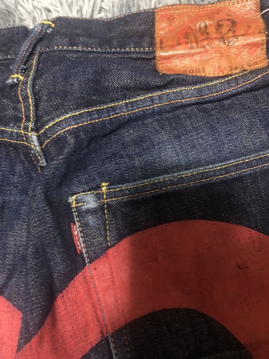 EVISU デニム ジーンズ SIZE 32 RED_画像2