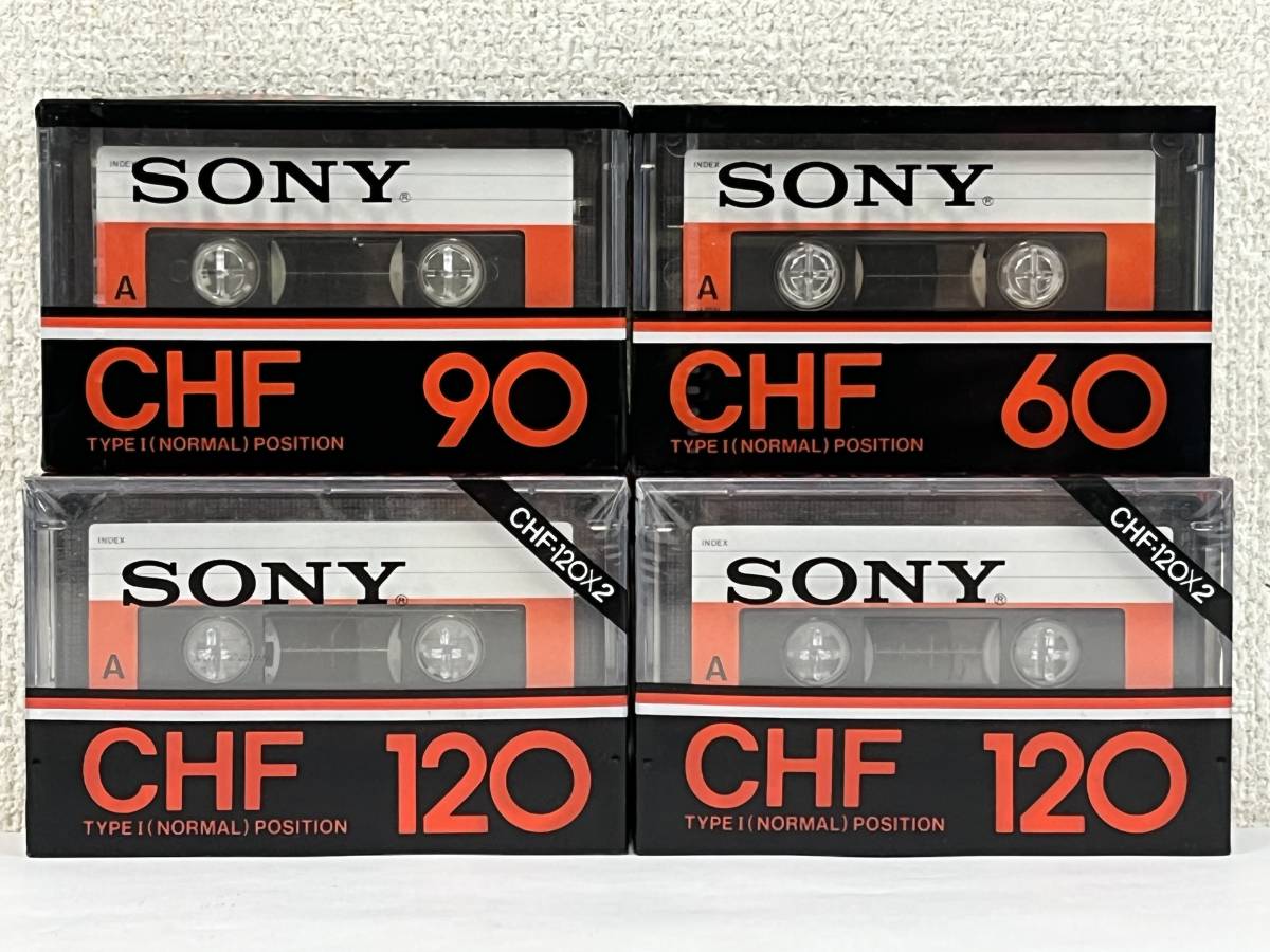 K789 未開封 古いカセットテープ SONY CHF/120 他 6本セット dinkes
