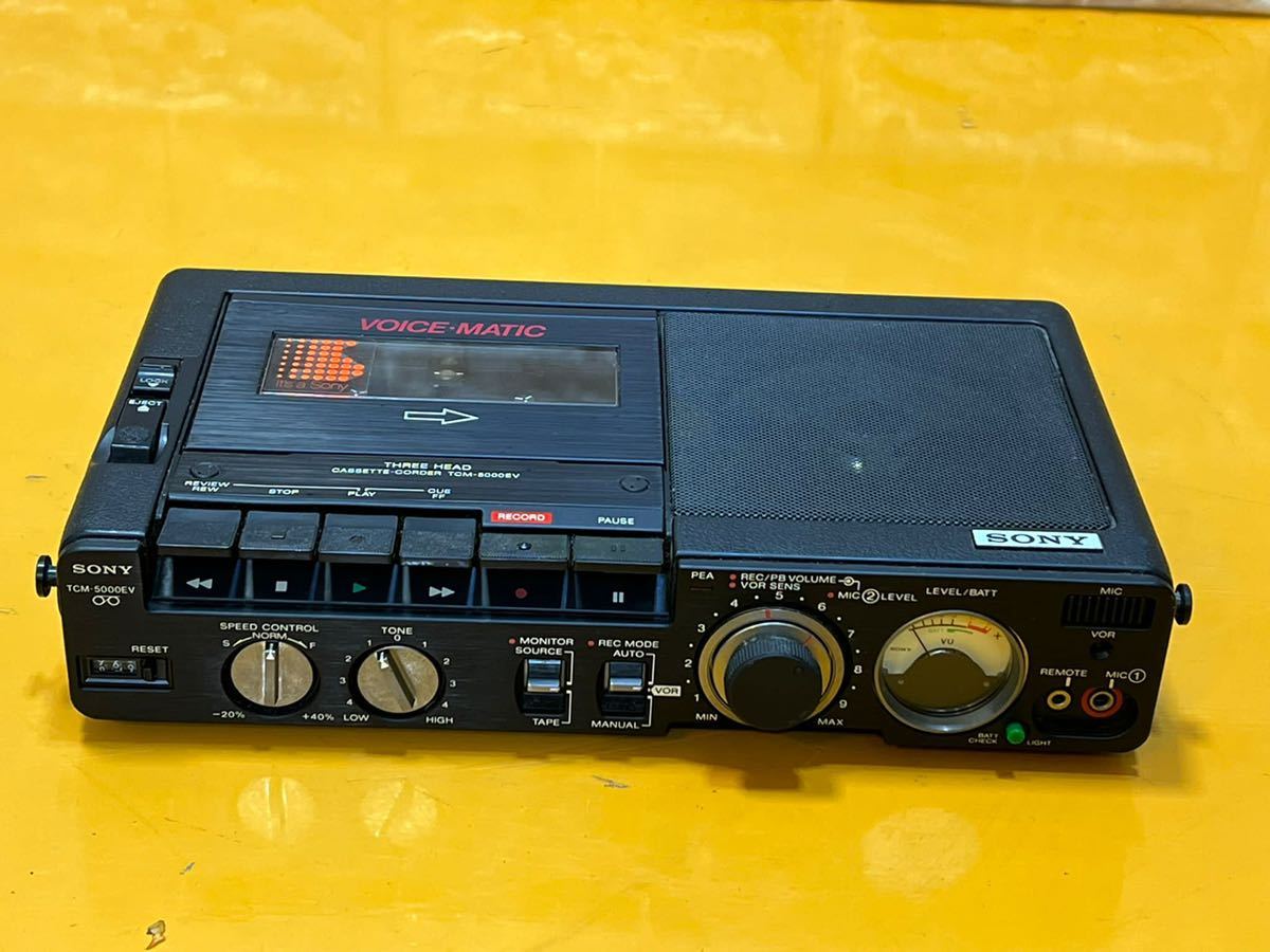 素晴らしい素晴らしいSONY モノラルカセットレコーダー TCM-5000EV