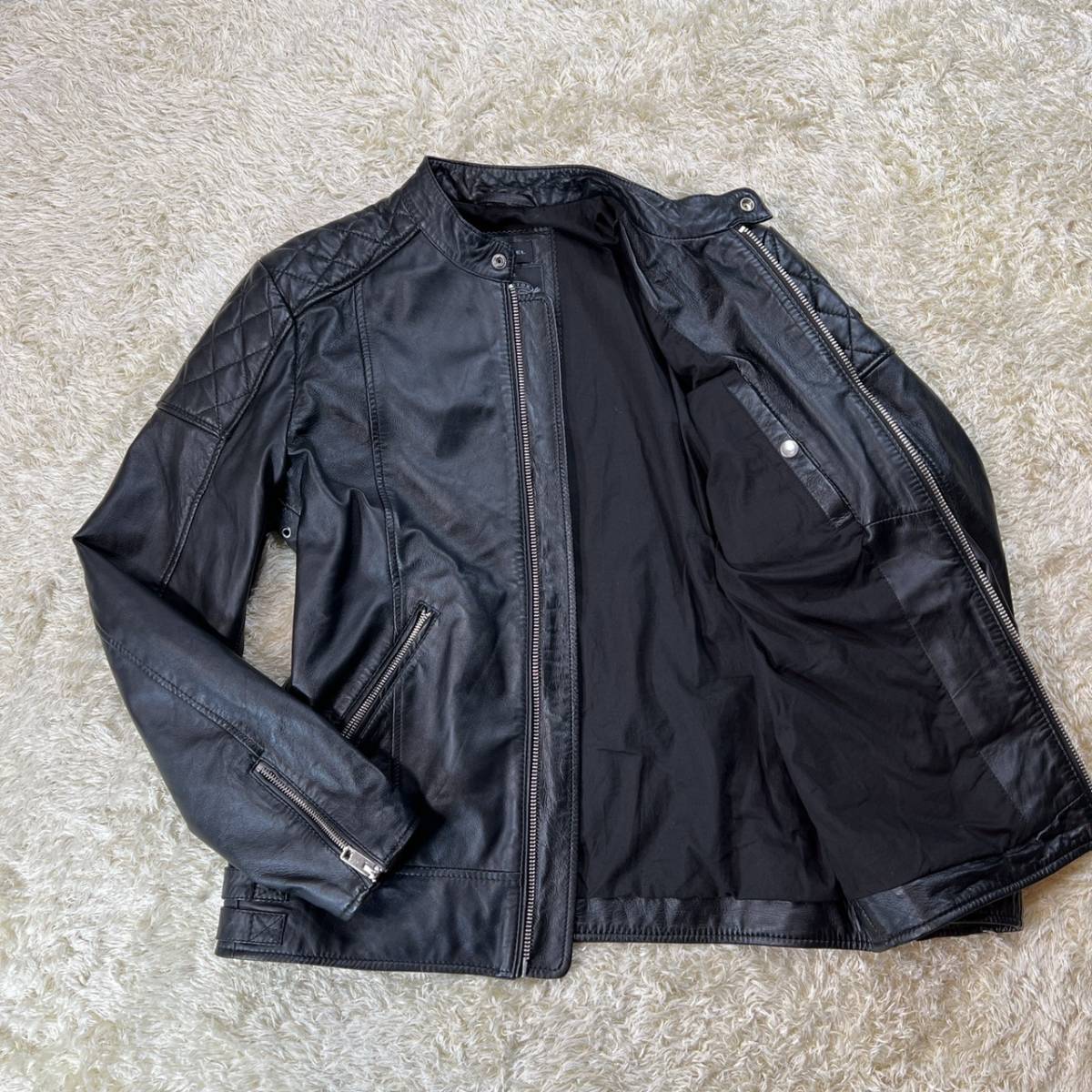 超美品☆希少XL】DIESEL 大人の色気 ディーゼル 羊革 シープスキン