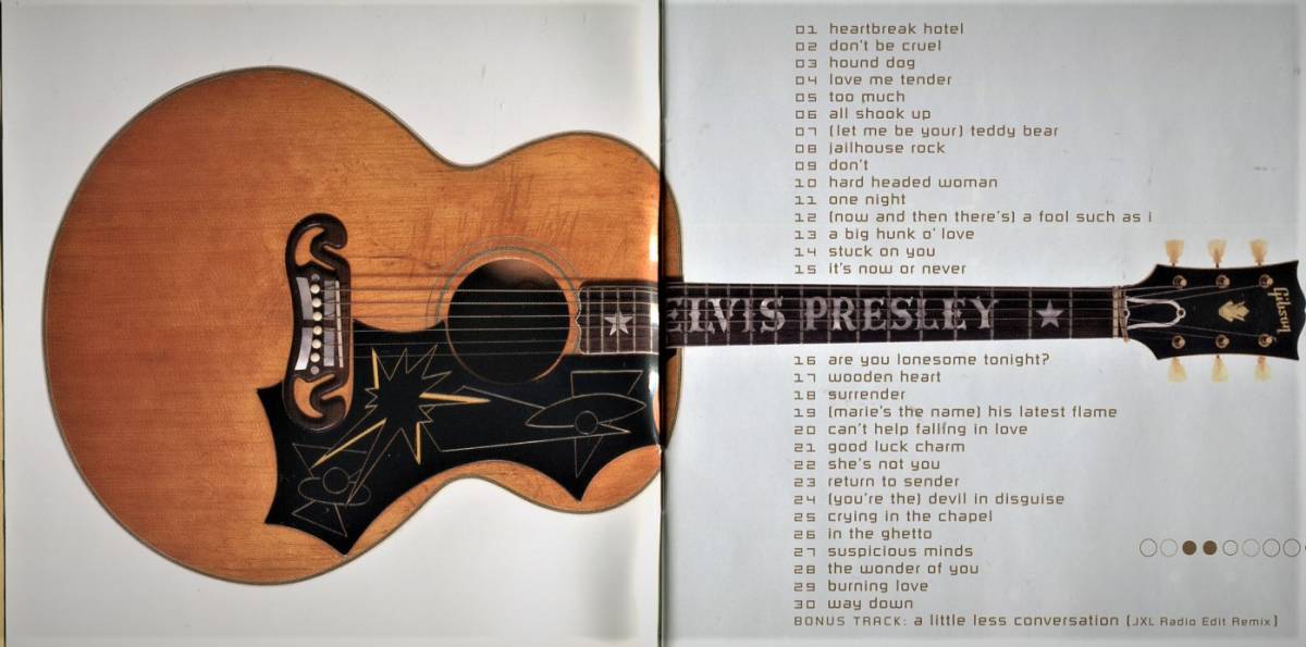 ◎●【Elvis Presley】ELVIS 30 #1 HITS_ブックレットから（曲目）