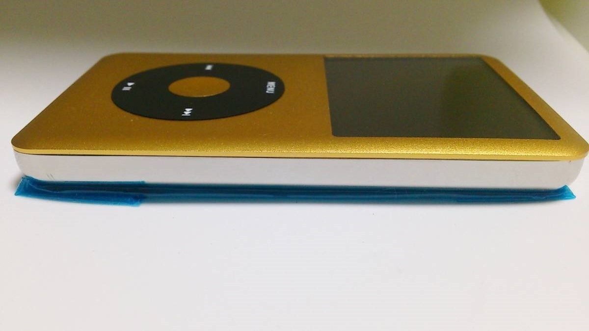 美品 iPod classic (160GB→SSD 512GB 大容量化) ゴールドブラック (外装一式 バッテリー等 新品) 第7世代 本体_画像6