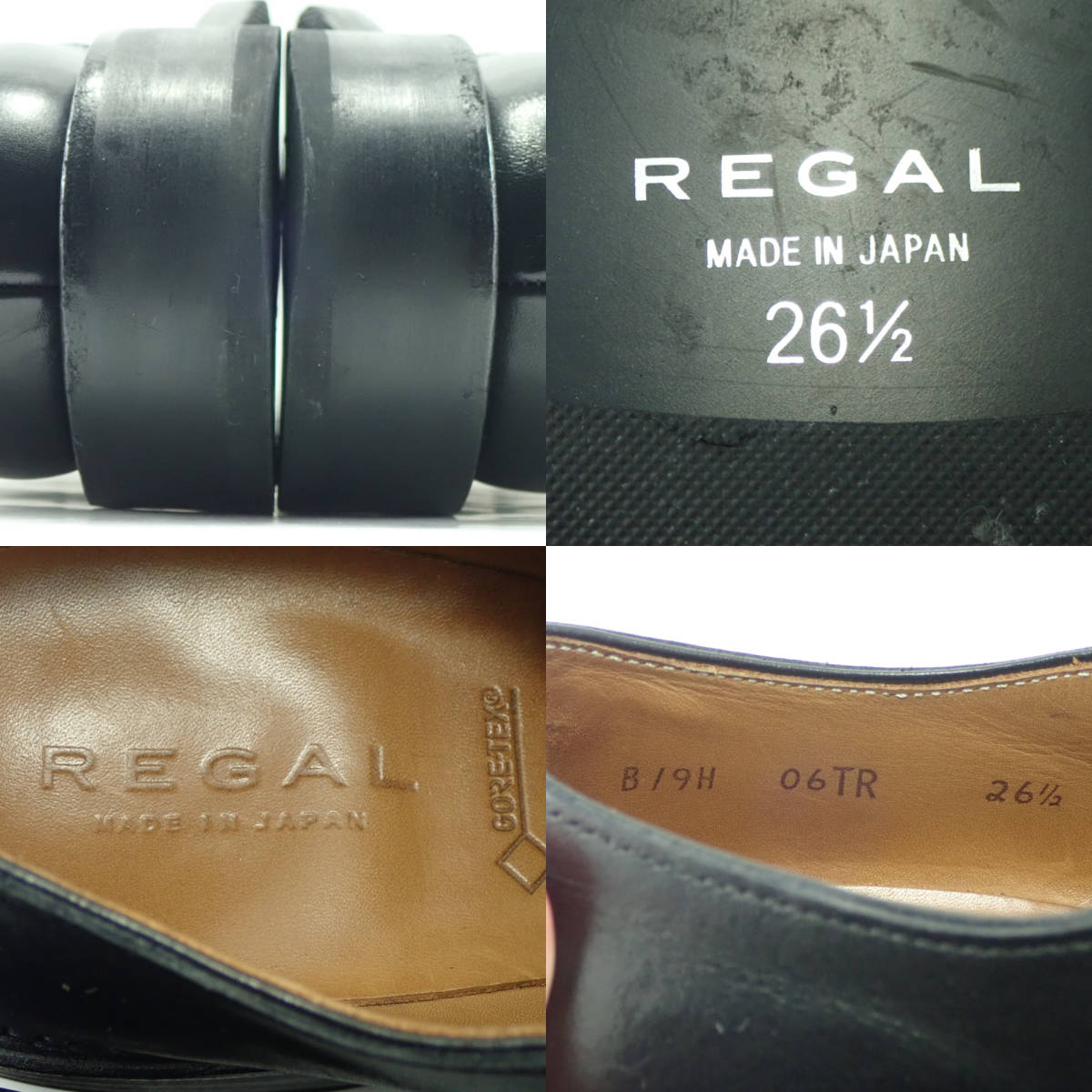 REGAL ユーチップ 【表記サイズ：サイズ26.5cm 重さ：963g】 X505Z ゴアテックス GORE-TEX 靴 シューズ メンズ 黒　_画像10