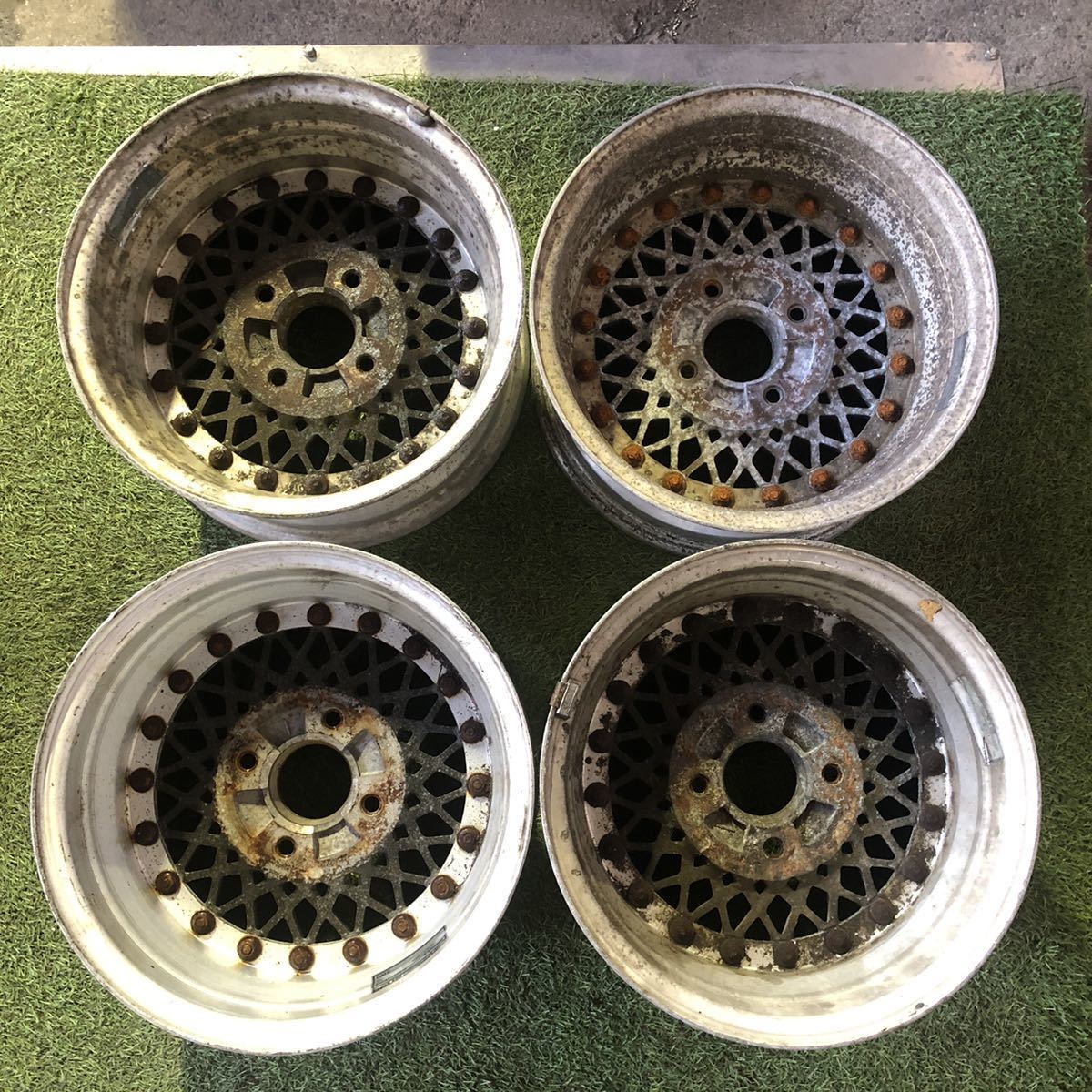 【53340310】★中古ジャンク品★旧車 深リム RAYS VOLK Racing　14インチ　6.0J×14　ET 15　PCD114.3　4穴　ハブ径73　アルミホイール4本_画像10