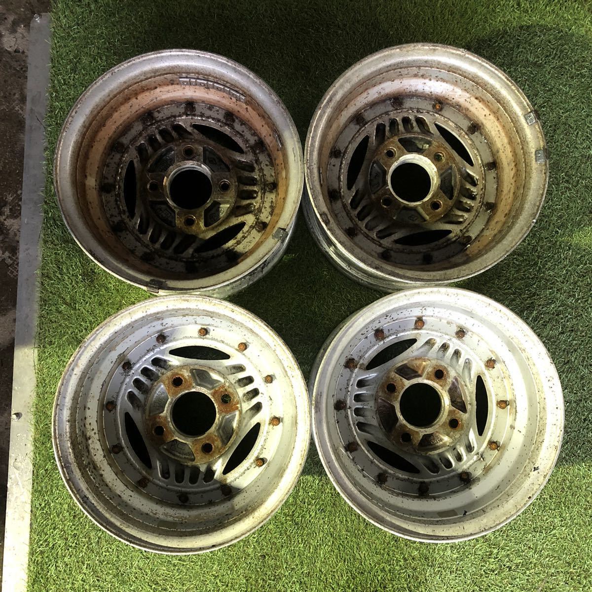 53940318】☆ジャンク品☆旧車 ADVAN 13インチ 6.0-JJ×13 ET 12 PCD114