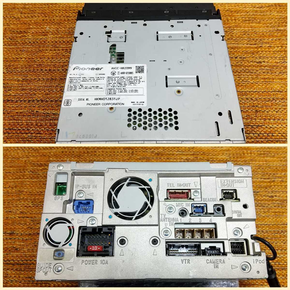 AVIC-HRZ099 本体のみ 最終版2019年度第2地図オービス タッチパネル