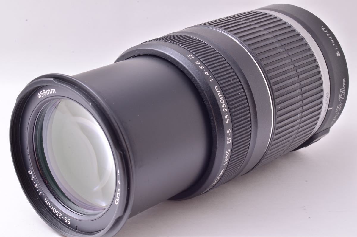 Canon【感動の望遠】キヤノン EF-S 55-250mmIS 一眼レフ レンズ www