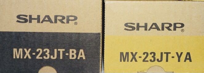 2色2本セット SHARP シャープ 【純正】 トナー MX-23JT-BA ブラック YA