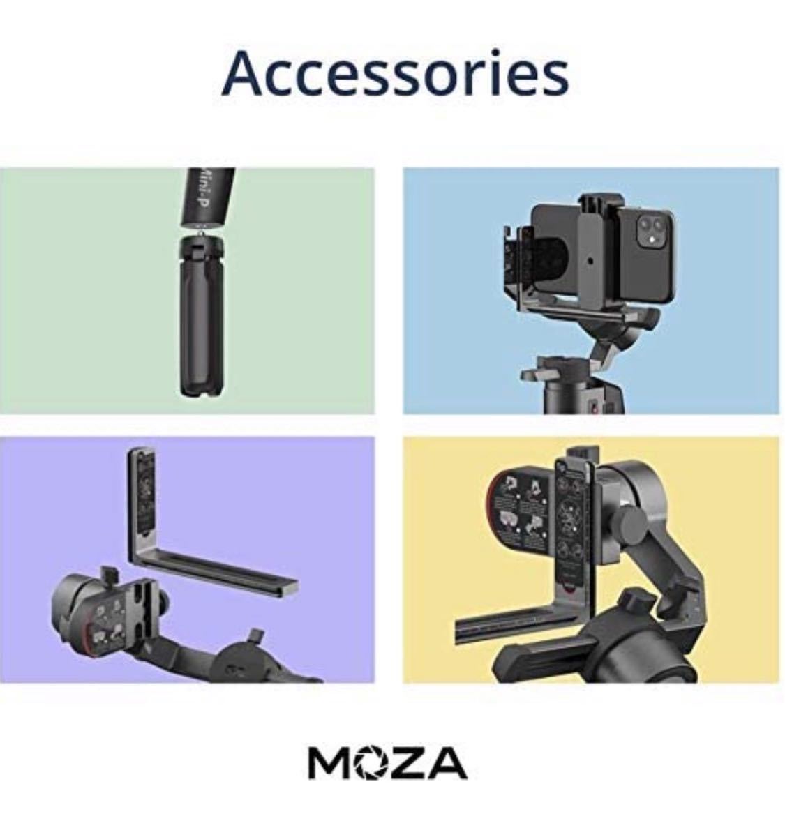 MOZA 3軸スタビライザー Mini-P スマホ 一眼レフ gopro適用 折りたたみ