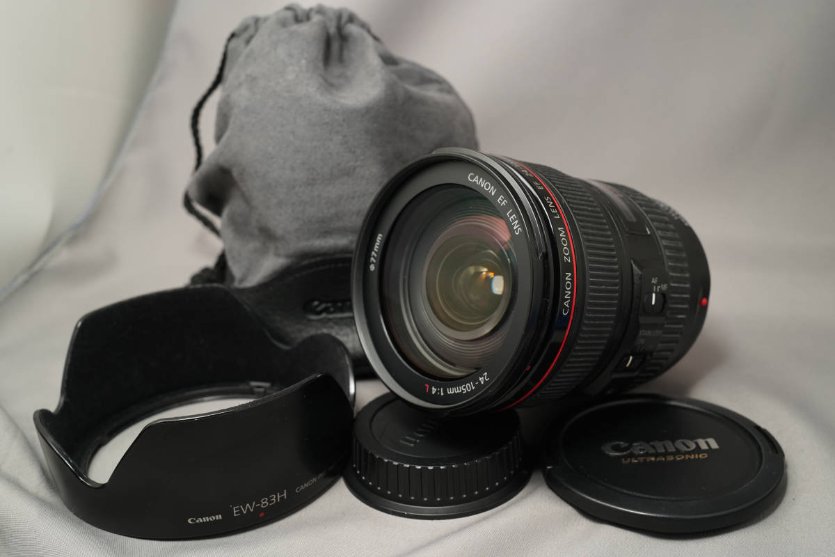 状態良好!箱付き Canon ZOOM LENS EF 24-105mm 1:4 L IS USM キャノン