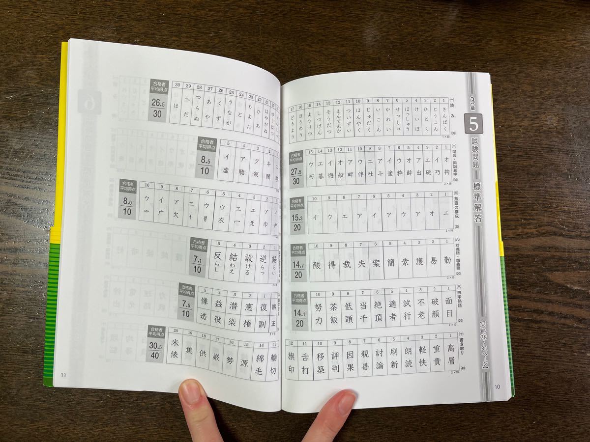 漢字検定3級　漢検過去問題集　日本漢字能力検定協会