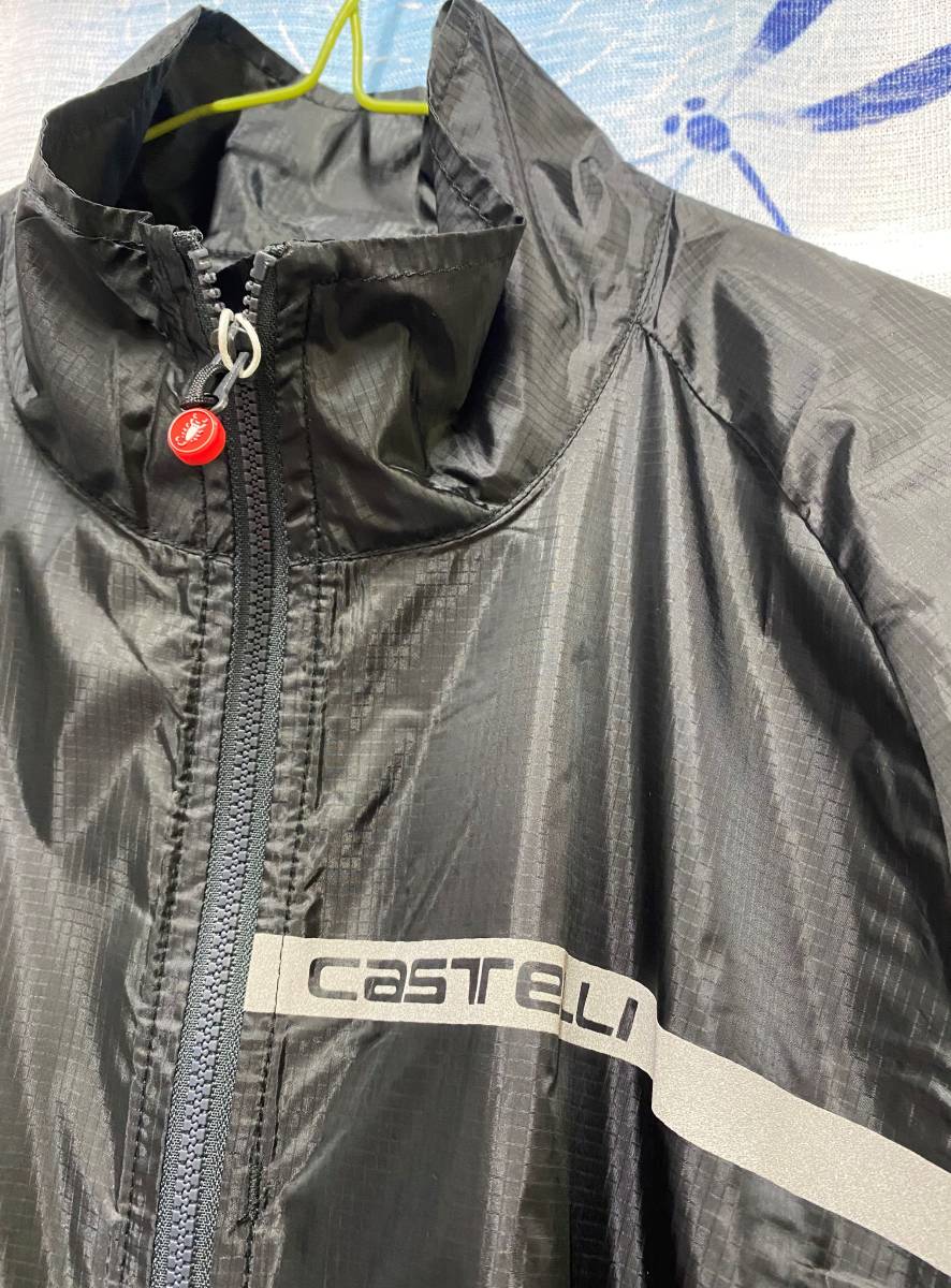 マジ★大人気【ウインドブレーカー】CASTELLI カステリ SQUADRA STRETCH JACKET 黒【XL】_画像2