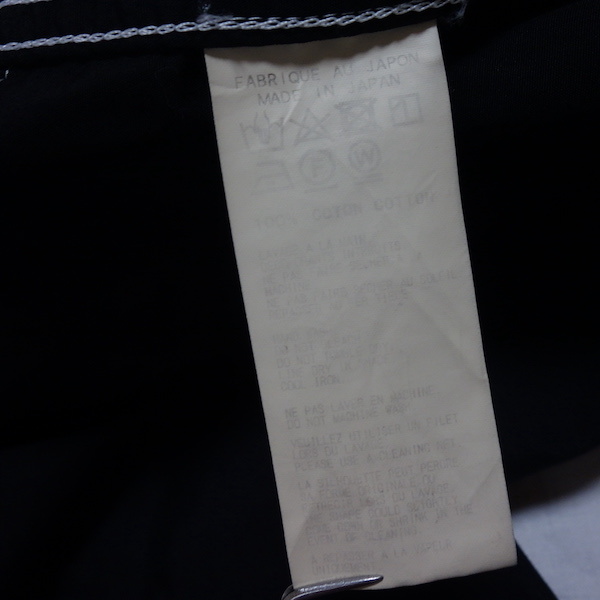 19SS Yohji Yamamoto POUR HOMME ヨウジヤマモト 後ろあき環縫いシャツ