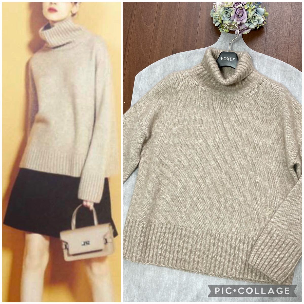 世界有名な 美品 2021年 定価10万円 FOXEY フォクシー カシミヤ