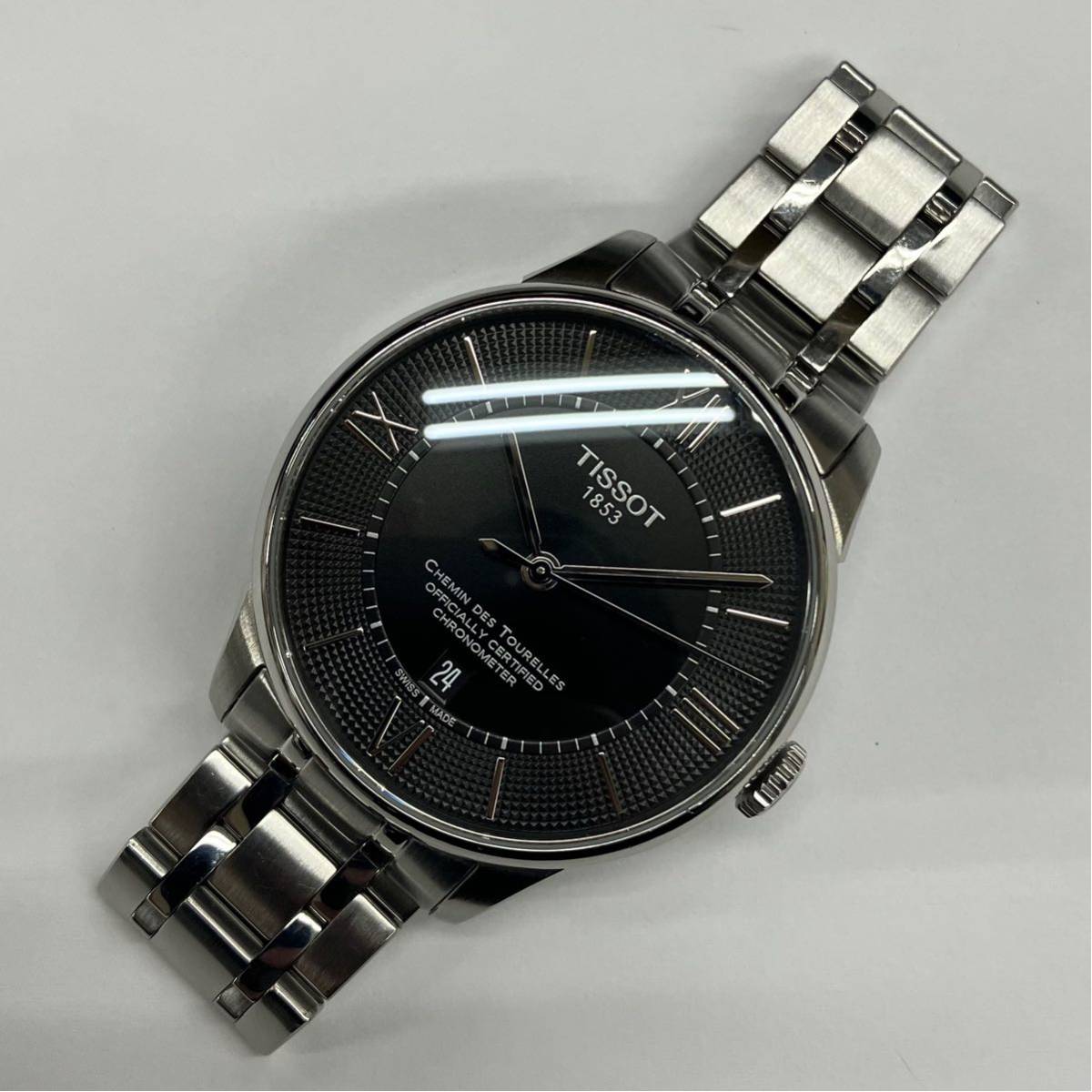 TISSOT ティソ CHEMIN DES TOURELLES ブラック文字盤 自動巻き 品