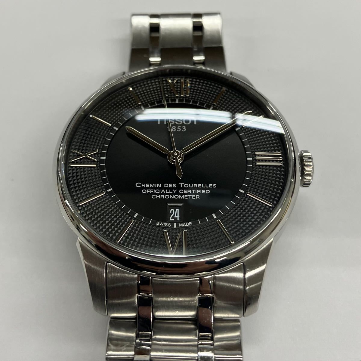 TISSOT ティソ CHEMIN DES TOURELLES ブラック文字盤 自動巻き 品