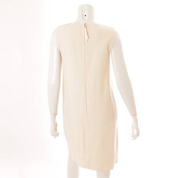 フォクシー Dress ノースリーブ ワンピース ドレス 37794 ベージュ 38