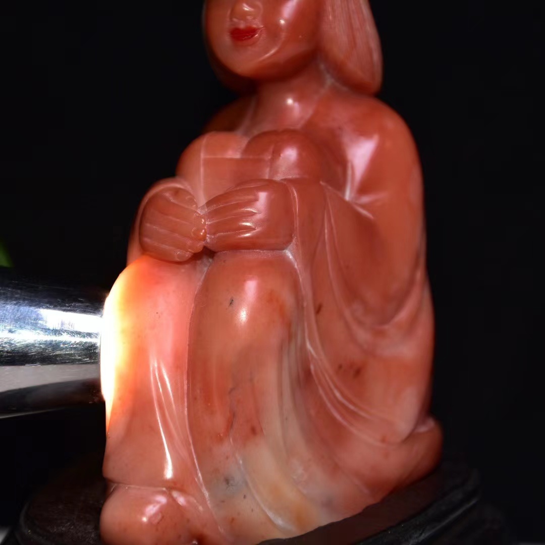 清・古寿山石・芙蓉石彫・人物・置物』極細工・時代物・古賞物 清・古寿山石・芙蓉石彫・人物・置物』極細工・時代物・古賞物