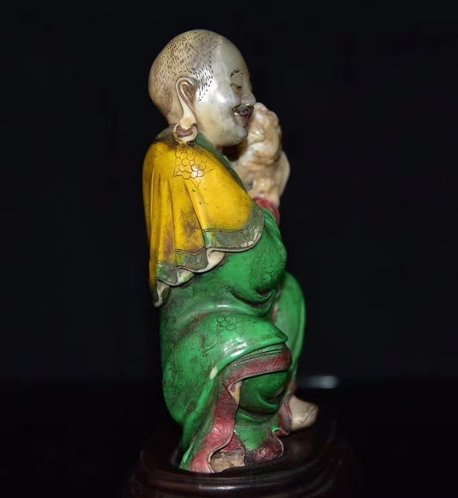 清・古寿山石・人物・置物』極細工・時代物・古賞物・中国古玩 清・古寿山石・人物・置物』極細工・時代物・古賞物・中国古玩