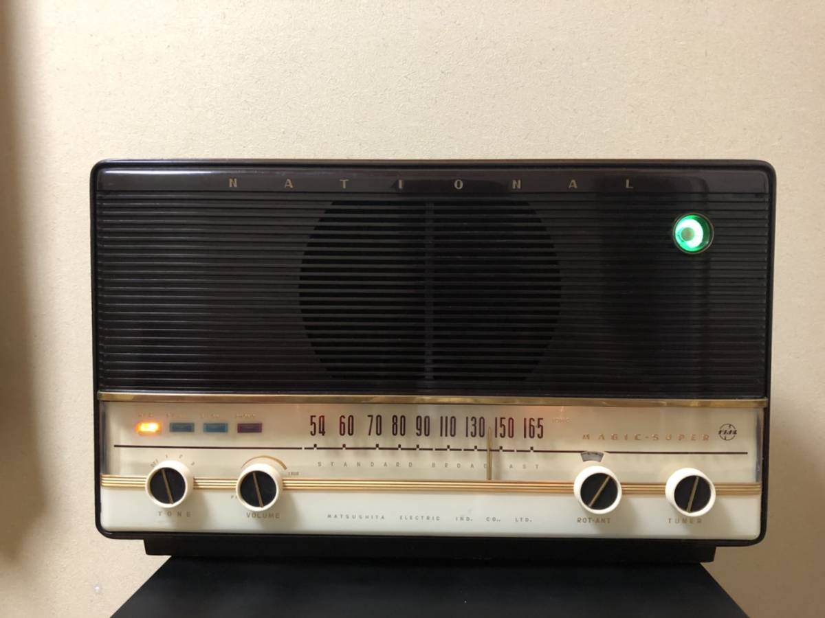 * taking over recommendation (PS)E correspondence service completed goods as obtaining did National UM-680 vacuum tube radio Showa Retro Matsushita electro- vessel National radio reception verification settled *