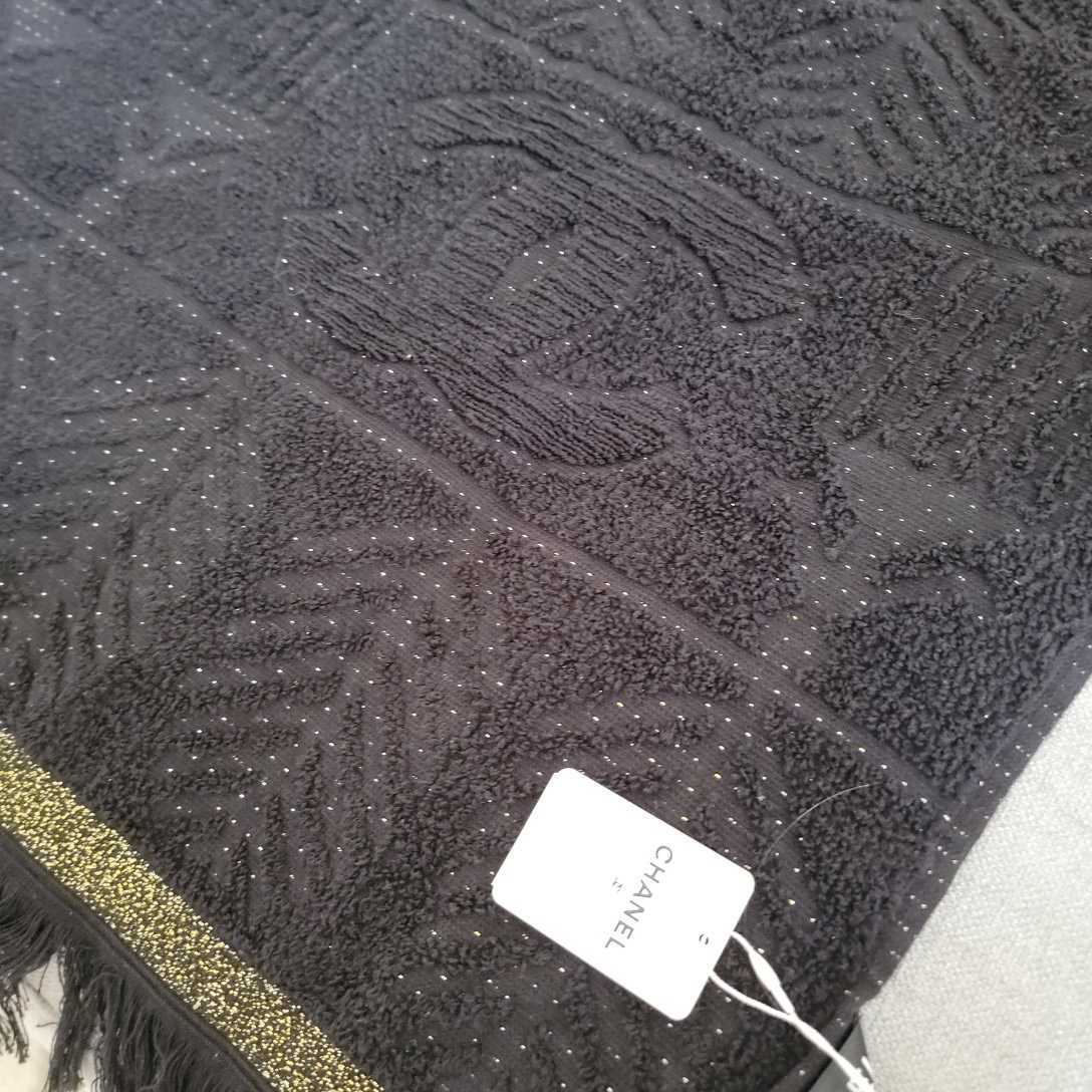 ☆未使用 CHANEL シャネル ビーチタオル バッグ ポーチ 3点セット 黒