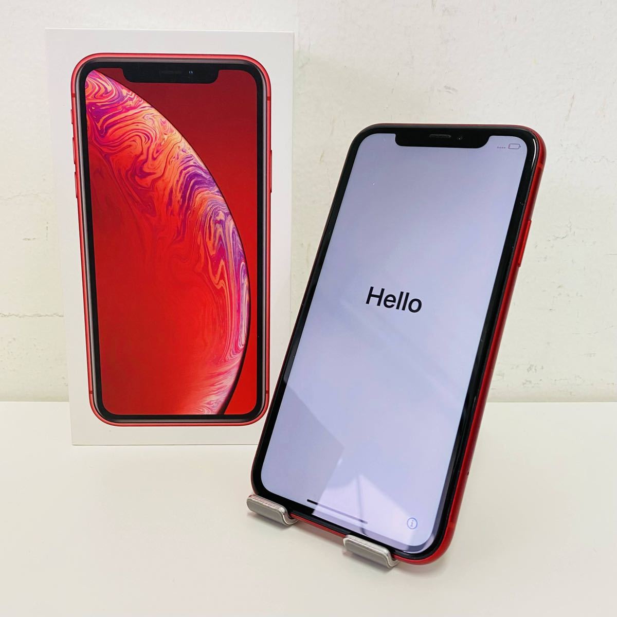 美品 SIMフリー iPhoneXR 64GB (PRODUCT)RED A2106 MT062J/A バッテリ 83% i7802 60サイズ発送 