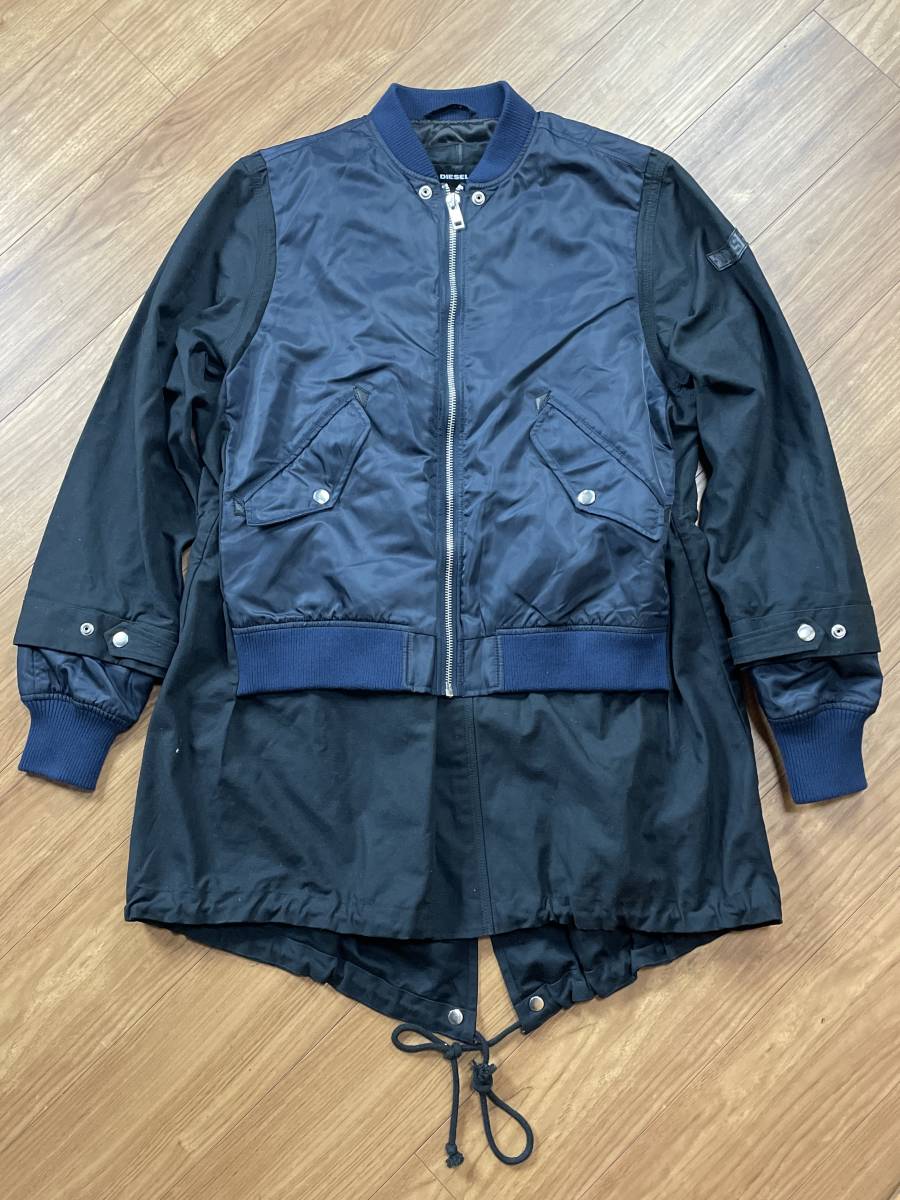 ヤフオク! - 極美品 DIESEL ディーゼル MA-1 モッズコート ド