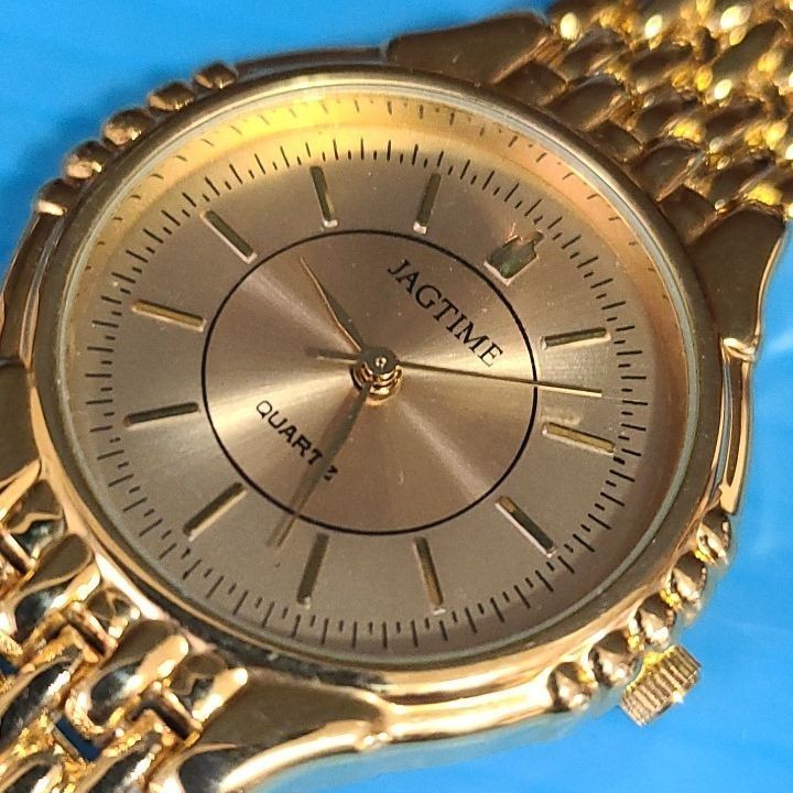 JAGTIME 腕時計 ゴールド クォーツ|Yahoo!フリマ(旧PayPayフリマ) JAGTIME 腕時計 ゴールド クォーツ|Yahoo!フリマ(旧PayPayフリマ)