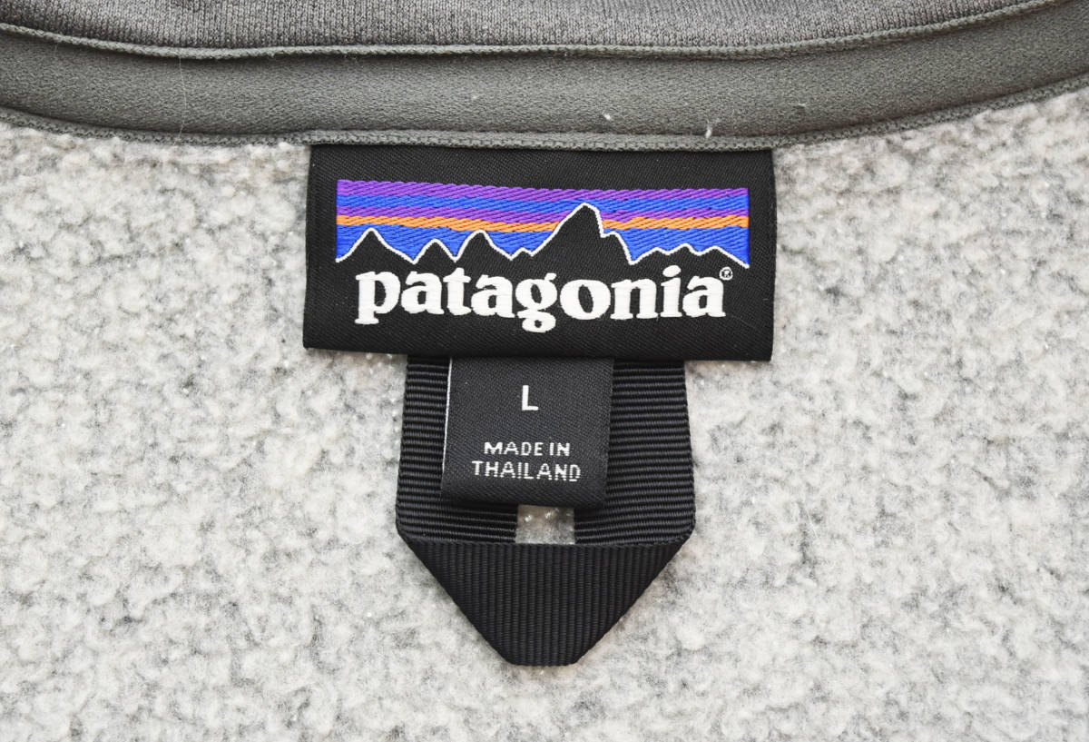☆ Patagonia パタゴニア 16年製 BETTER SWEATER ベターセーター フリース ジャケット 25522FA16 L グレー 103_画像4