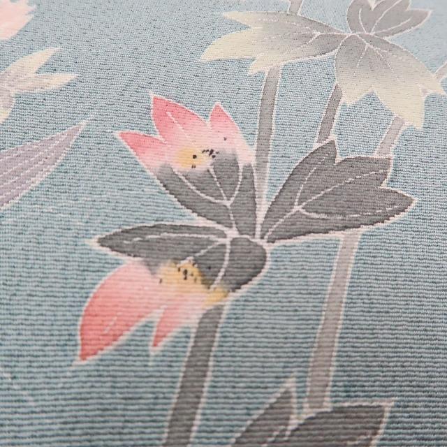 ゆめsaku2 美品 加賀友禅作家 百貫石峰 落款“ありのままを活けて ゆめsaku2 美品 加賀友禅作家 百貫石峰 落款“ありのままを活けて